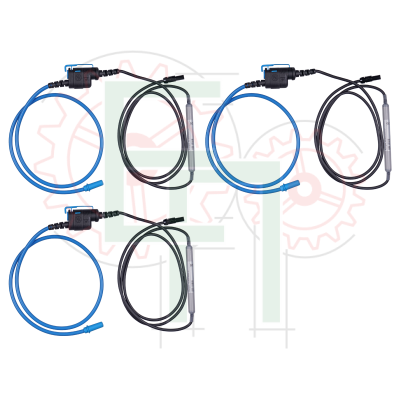 S 2091 --- 3 шт. +1582, 1-фазний, високотемпературний гнучких струмових кліщів 3000/300/30 А / 1 В